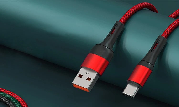 Cordsly 1m (3.3ft) USB-A to USB-C Charging Cable | Fast Charging 2A | Durable Nylon Braided USB-C Cable